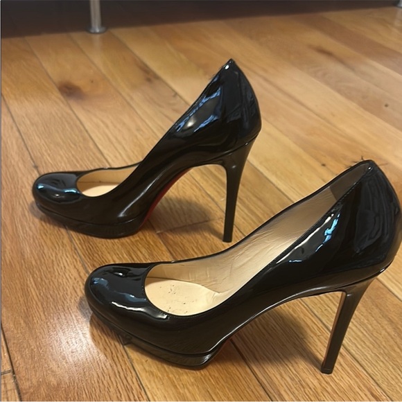 Christian Louboutin Shoes - Christian Louboutin Glossy Black Heels Size 39